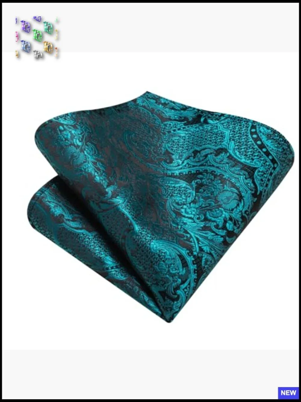 Silk Blend Tie Set Elegant Paisley Formal Wedding Business Accessories